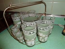 Jeanette 1950's Wedgewood jasper ware glasses