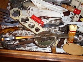 antique wooden hand mixer