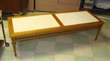 Wood/ Marble Top Coffee Table