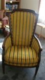 Yellow & Green Wing Back Chair