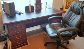 Desk is 40" wide 16" deep 31" tall