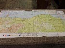 WW2 SILK MAP