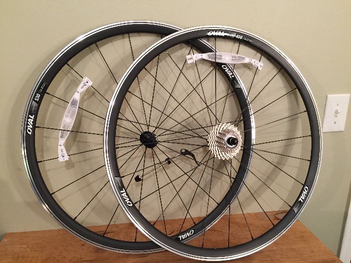 Brand New Oval Bike Wheels with 10 Speed Sprocket