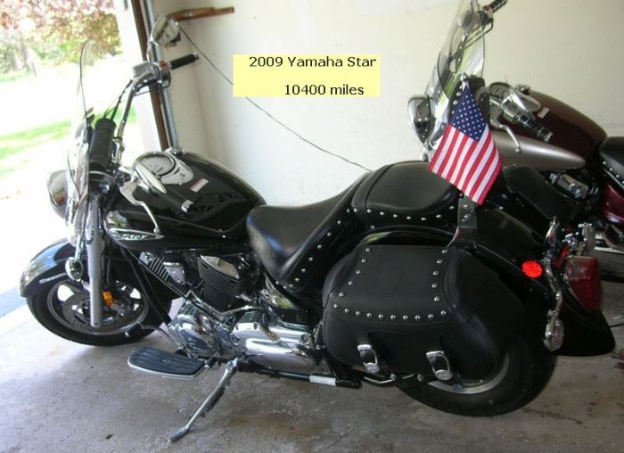 2009 1100cc Yamaha V-Star motorcycle.Asking $3200.