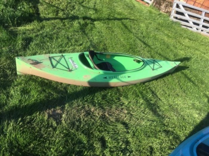 Green Plastic Kayak