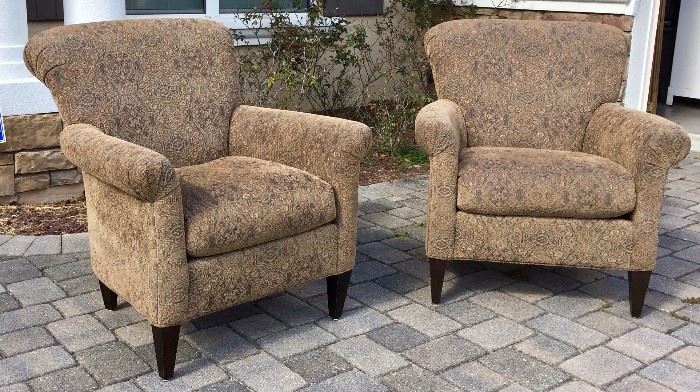 Rowe Furniture Custom Fabric Accent Chairs