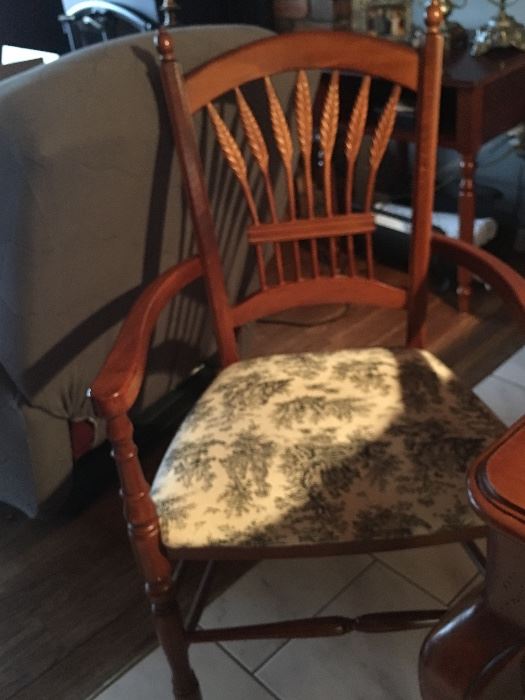 2 Armed chairs and 2 side chairs all recently re-upholstered.  