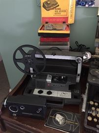 Vintage cameras & movie projector
