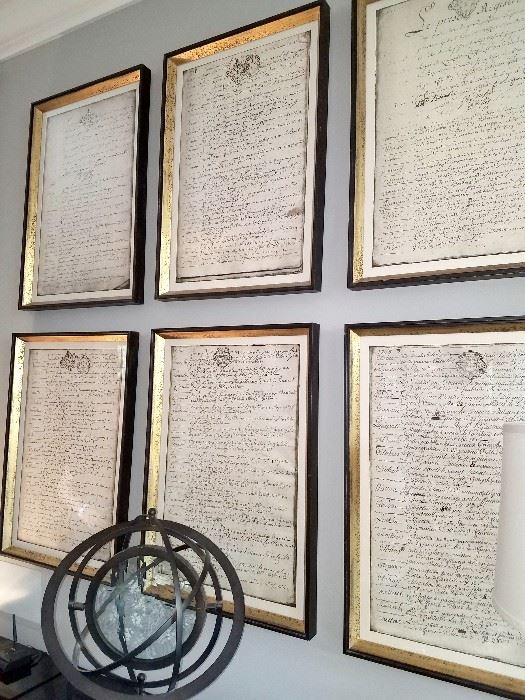 High-end prints of Inventory (written in French) on Scrolls - $200 each print