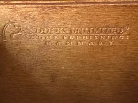 The mark in the table's drawer