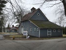 The sale venue.  Barn opens after the numbers are issued on Thursday.  The house (in the background) opens at 9 a.m.