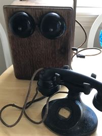 Ringer box with desk phone.  "Number Please" (no dial!)