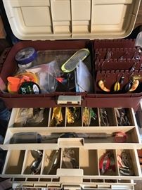 Fishing tackle box being sold intact