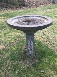Concrete birdbath...you need to dig this up!