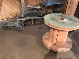 Live traps, cable spool, etc.