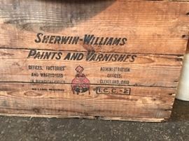 Cool crate with advertising