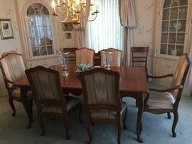 Baker chairs with dining room table