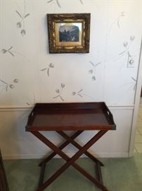 Butler tray with stand