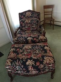 One of two English style chairs