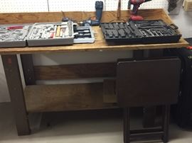 Small work bench and some of the tools