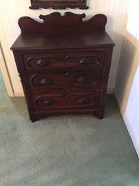 Very nice antique chest with carved pulls