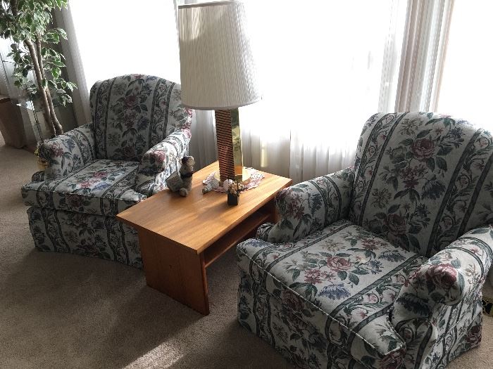 Floral Arm Chairs