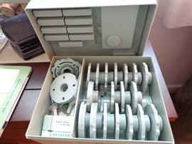 Sewing machine attachments.