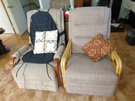 His and her recliners. 