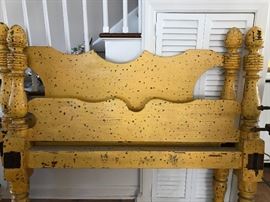 Country Bed in Bright Yellow  