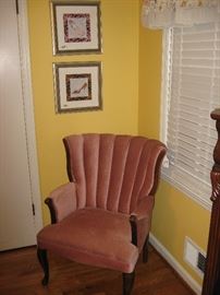 Vintage channel back chair.