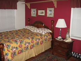 Four piece full bedroom set.