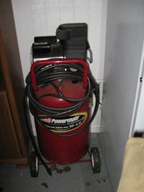 Coleman Powermate 6 H P air compressor. Slightly used.