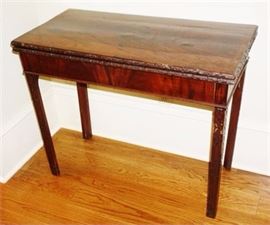 Lot 111. 18thCentury English George III Chinese Chippendale Games Table
