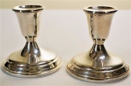 Lot 5 Pair of Sterling Silver Towle Candlesticks