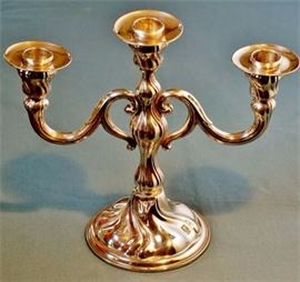 Lot 7 Sterling Silver Candelabra
