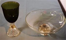 Lot 17 Two Pieces Blenko Glass