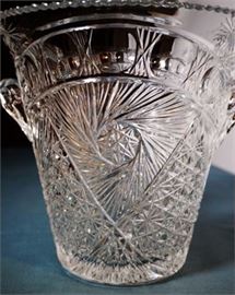 Lot 25 Cut Crystal Champagne Bucket
