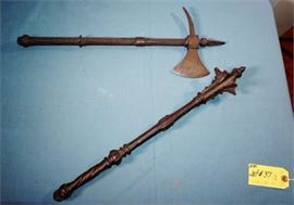 Lot 37 Bronze Mace and Axe