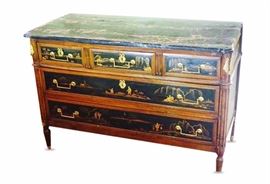 5. Antique Chinoiserie Decorated Commode