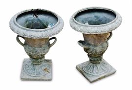Lot 131. Pair of Composite Garden Planters