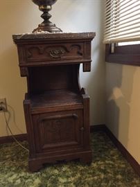 Victorian marble top night stand