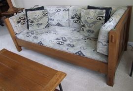 1991 Signed Stickley Oak Sofa
