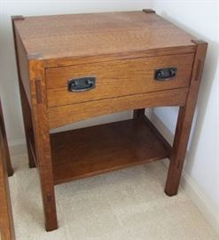 1995 Signed Stickley Night Stand - 1 of 2 in Auction (Part of Bedroom Suite)