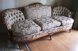 1930s Louis 15th Style Sofa and Chair Set by "Deutsch Bros. Chicago"  Sofa