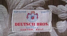 1930s Louis 15th Style Sofa and Chair Set by "Deutsch Bros. Chicago"  Label