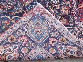 1920s Persian Esfahan Carpet  Closeup