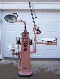 1926 Ritter Dental Unit with Drill and Light (Even has Spit Bowl)