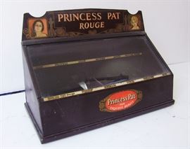 1920s Counter Top Princess Pat Rouge Display Case