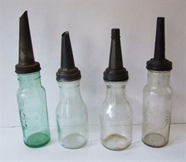 1940s Oil Bottles incl 2 Standard Oil