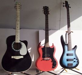 1990s Estaban Vintage Acoustic ..... 1980s Gibson Maestro SG Electric ..... 1990s Ibanez SD-GR Electric Bass